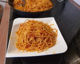 A picture of step 4 of Tomato spaghetti pasta.