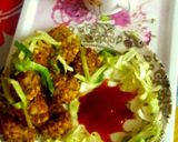 A picture of step 4 of Chana cabbage fritters.