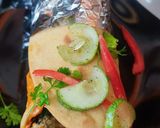 A picture of step 17 of Jain Paneer Tikka Masala Shawarma.