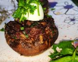 Foto del paso 4 de la receta: Hongos negros o Hongos portobello rellenos con morcilla 😀