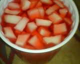 A picture of step 2 of My strawberry an sweet Mellon.