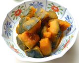 A picture of step 6 of Simmerd japanese squash for the winter solstice.