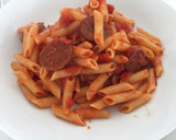Foto del paso 5 de la receta: Macarrones con chorizo y tomate picantes