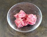 A picture of step 1 of Porcini Mushroom and Sausage Risotto.