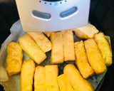 Hình bước làm 2 của món Đậu chiên bằng air fryer giòn tan!