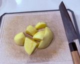 A picture of step 1 of Taro and Potato Croquettes.