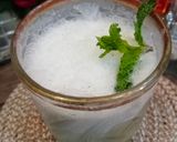A picture of step 2 of Mint lassi 🌿🌿.