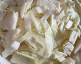 Káposztás fodros kocka-tészta (tojás nélküli tésztából ~ vegán😉) recept fázis 1 fotója