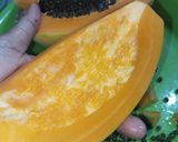 Foto langkah ke 1 dari resep Jus Buah Kesemek Pepaya.