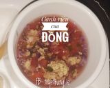 Hình bước làm 4 của món Ăn dặm cho bé: Canh riêu cua đồng