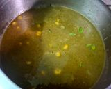 A picture of step 4 of Drumstick or Moringa Leaves and Sweet Corn Soup.