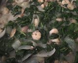 A picture of step 8 of Buttery shrimp scampi in a white wine sauce over angel hair pasta#mycookbook.