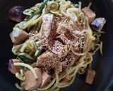 Foto del paso 8 de la receta: Espaguetis de calabacín con tofu crujiente