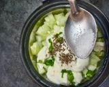 A picture of step 3 of Cucumber Raita.
