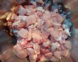 A picture of step 1 of Chinese Chicken Manchurian.