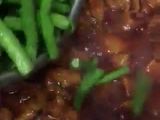 ผักพริกขิงถั่วหมูสามชั้น