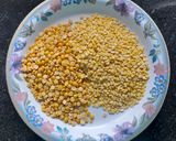 A picture of step 1 of Green gram, pigeon peas dosa.