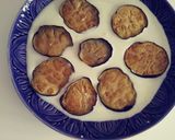 A picture of step 4 of Baigan borani.