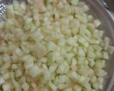 A picture of step 1 of Tutti fruity.
