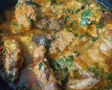 A picture of step 4 of Methi Chicken.