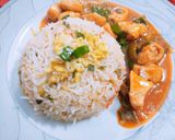 A picture of step 4 of Chicken Chilli Gravy with Egg Fried Rice!.