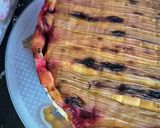 Une image de l'étape 5 de Tarte au flan rhubarbe framboises.