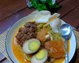 Foto langkah ke 7 dari resep Lontong Sayur Gudeg Krecek.