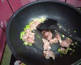 รูปขั้นตอนการทำที่ 2 ของ สปาเกตตี,หมูสับ,ตำลึงผัดพริกสด,ไข่ดาว - คีโต
