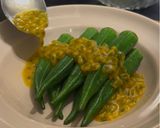 涼拌百香果秋葵的食譜步驟1照片