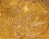 A picture of step 4 of Chana Halwa Puri.