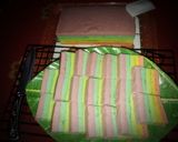 Foto langkah ke 17 dari resep Bolu Rainbow Kukus 7 Telur.