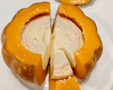 Hình bước làm 3 của món Flan bí đỏ