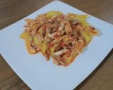 Foto langkah ke 3 dari resep Ayam suwir + kentang bumbu rica-rica.