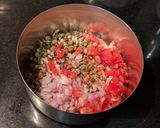 A picture of step 4 of Sprouted Bhel.