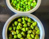 A picture of step 1 of Fresh Green Chana Tuver Vada.