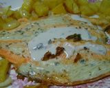 Foto del paso 8 de la receta: Trucha al roquefort con papas crocantes