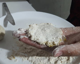 Foto del paso 6 de la receta: Bolitas de plátano, rellenas de mermelada de betabel