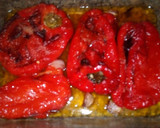 Foto del paso 4 de la receta: Salmón y espárragos a la plancha con pimientos (muy saludables)