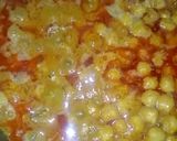 A picture of step 8 of Mazedar chole masala.