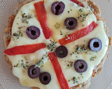 Foto del paso 4 de la receta: Masa de "pizza" de avena en sartén 🍕