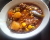 A picture of step 4 of Veggies Soup with Beef.