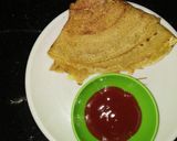A picture of step 9 of Besan chilla.