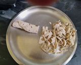 A picture of step 1 of Chapati Noodles.
