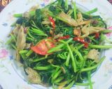 Foto langkah ke 5 dari resep Tumis Bayam Jamur Tiram.