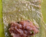 Foto langkah ke 3 dari resep Lumpia Ayam Udang Kulit Tahu Kukus.