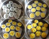 รูปขั้นตอนการทำที่ 5 ของ ขนมถ้วยฟูฟักทอง
