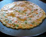 A picture of step 6 of Paneer suzi cheela / cheese rava pancake.