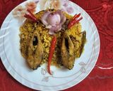 A picture of step 3 of Brown Rice Hilsa Biryani.