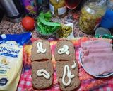 Foto del paso 1 de la receta: Sándwich DE PAN INTEGRAL CON JAMÓN, RÚCULA, TOMATE Y ACEITUNAS 🥳🤪🥳🤪🥳🤪💚💚💚💚😛😃🥳💪💪💪💫💋💫💫💫💋💋💋🙏