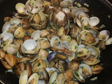 Espaguetis con chirlas